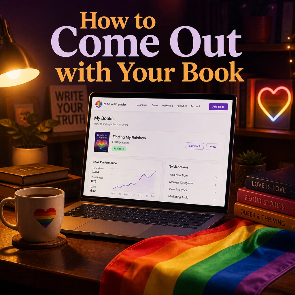 how to come out with your book to an audience – the complete guide for lgbtq+ authors using readwithpride.com